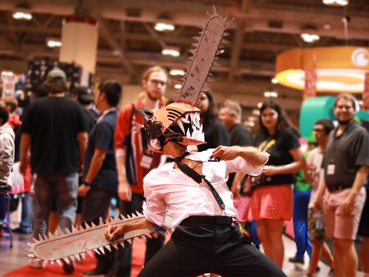 Fans de todo el mundo. Un cosplayer de Chainsaw Man durante la Fan Expo Canadá, en Toronto, agosto de 2023. (Ayush Chopra / SOPA Images / Sipa)